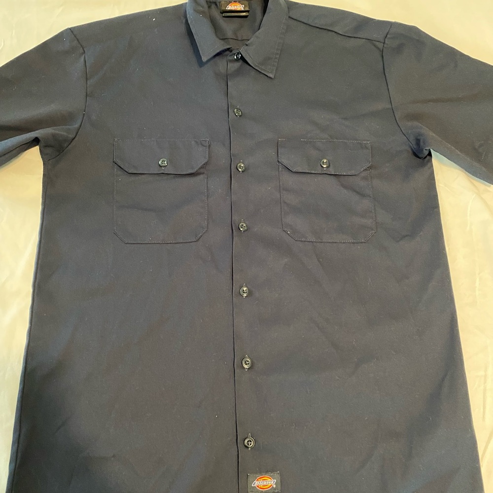 Dickies Men's Black Work Shirt